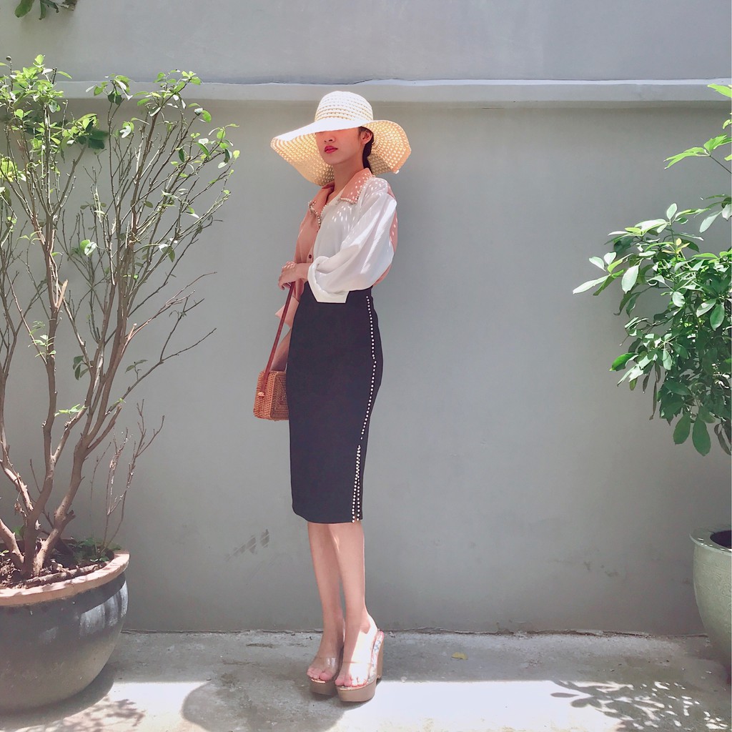 CHÂN VÁY BÚT CHÌ XẺ - CHÂN VÁY XẺ ĐÍNH NGỌC | BigBuy360 - bigbuy360.vn