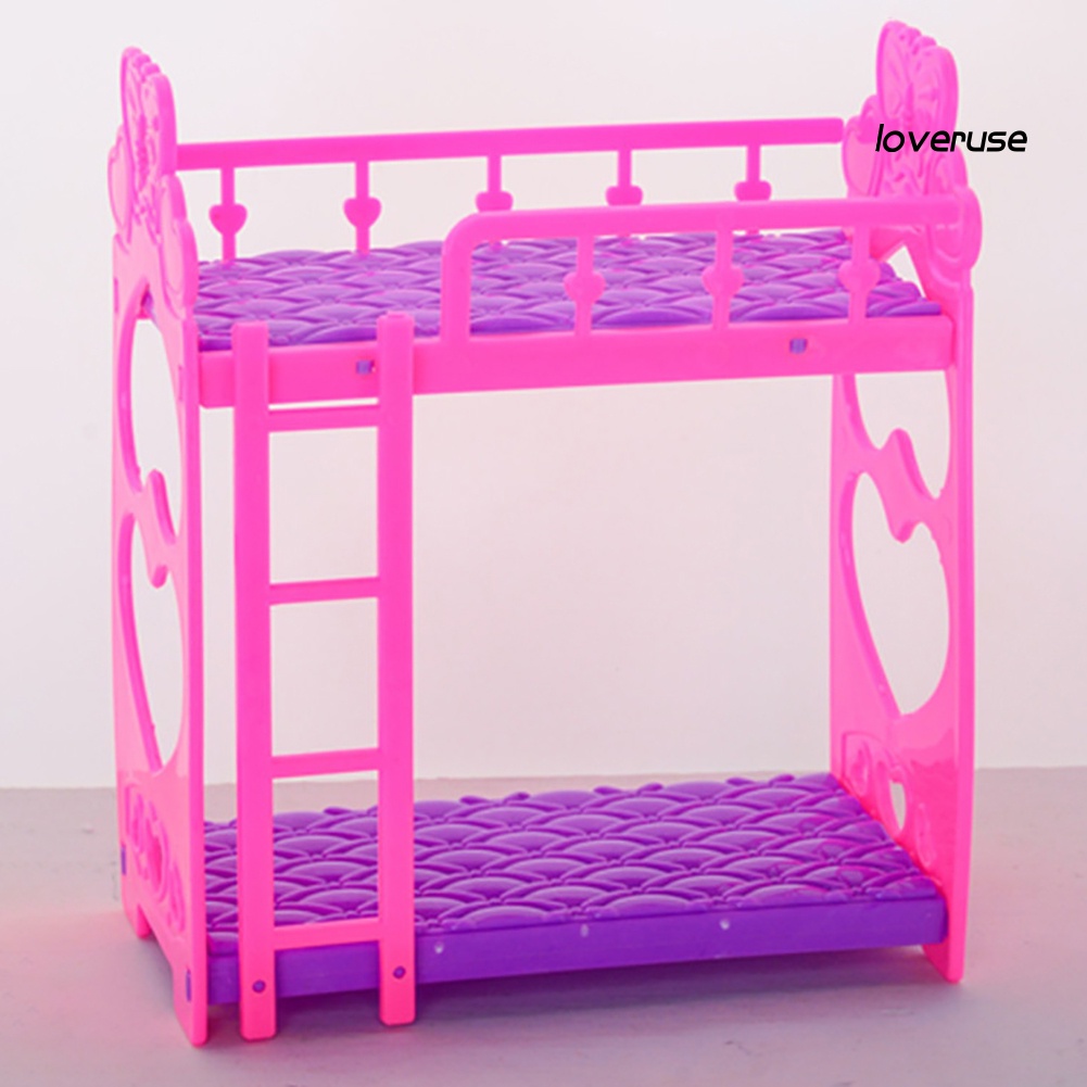 Giường Ngủ Mini Bằng Nhựa 11.5x14cm Dành Cho Búp Bê