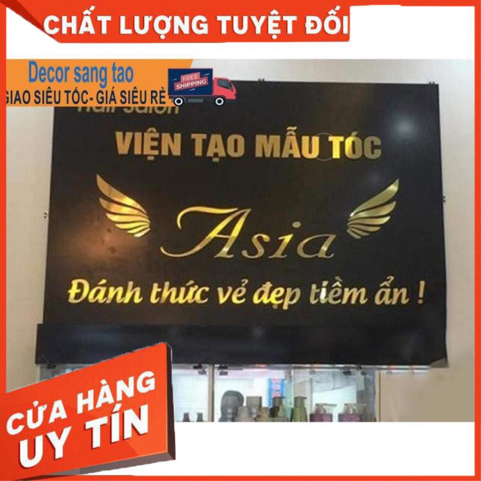 Chữ alu gương trang trí tường có cắt theo yêu cầu