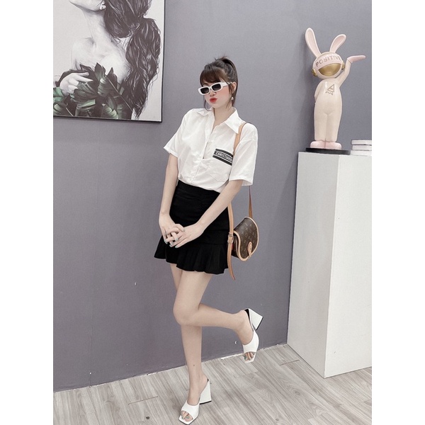 Sẵn sét dior áo sơ mi + Chân Váy