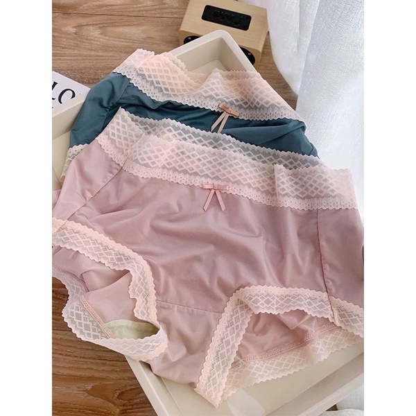 Quần Lót Nữ Cradin ❤️Quần Lót Ren Su Ren Lụa Lưng Cao Siêu Mềm Mịn Nhẹ 9922