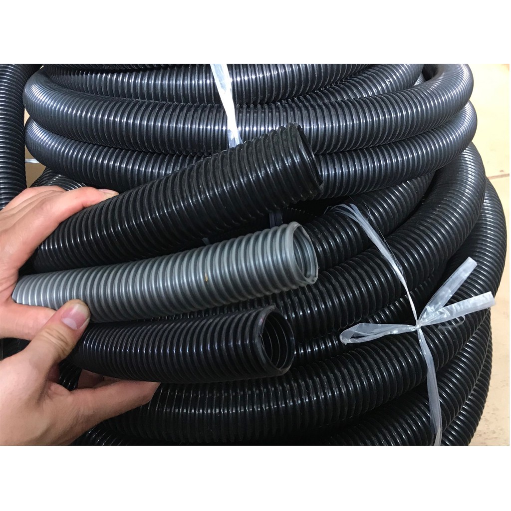 Ống hút bụi gân nhựa EVA 3 loại gia đình 32mm, loại 35mm, máy công nghiệp 40mm