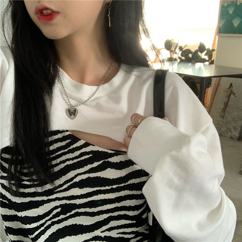 Áo croptop tay dài kiểu dáng xinh xắn trẻ trung cho nữ áo sơ mi nữ áo kiểu áo sơ mi kiểu