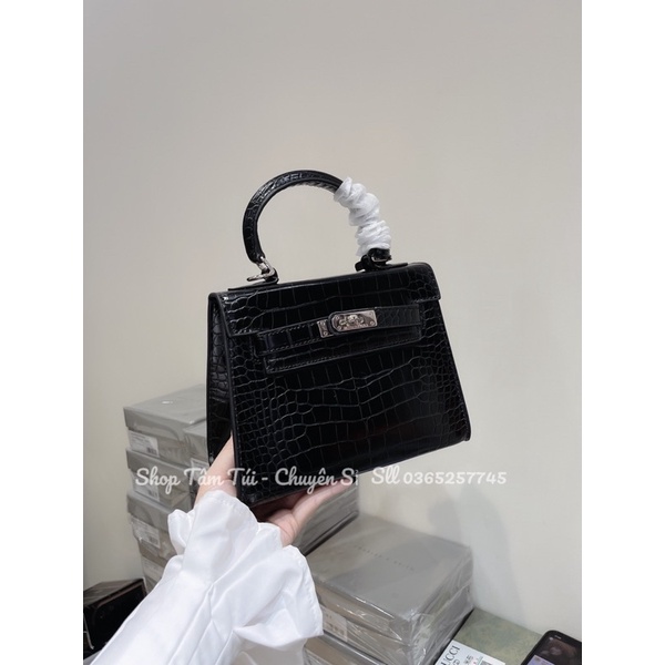 Túi xách hm da rắn size 20cm hàng quảng châu cao cấp ảnh thật shop chụp