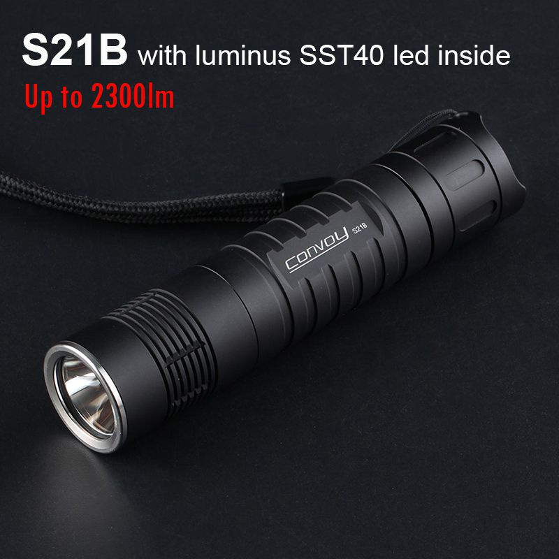 Đèn Pin Convoy S21B Kèm Đèn Led SST40 / SFT40 EDC