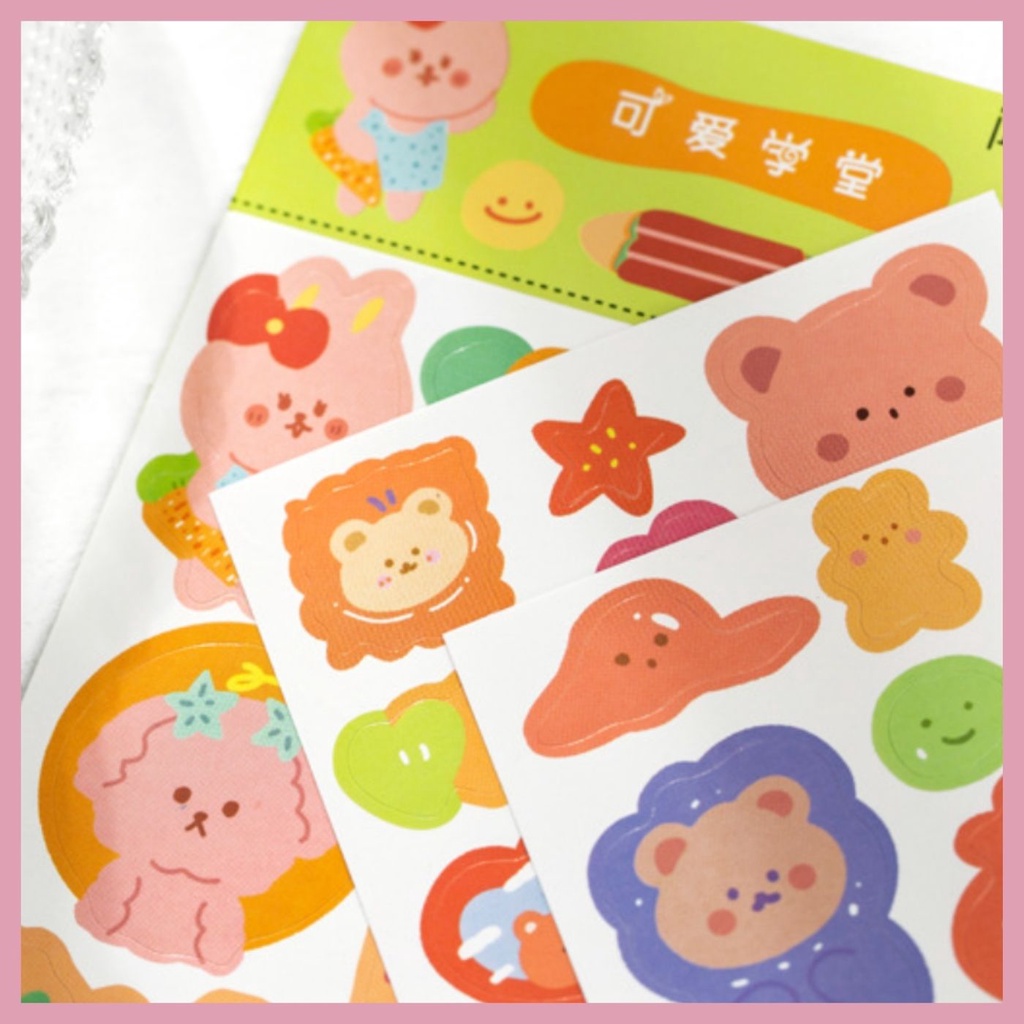 STICKER NHÃN DÁN HOẠT HÌNH CUTIE SIÊU XINH NHIỀU MẪU