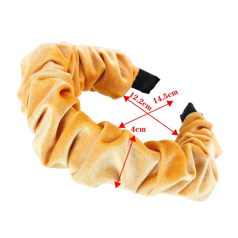 Băng đô nhung màu trơn phong cách retro Hàn Quốc xinh xắn