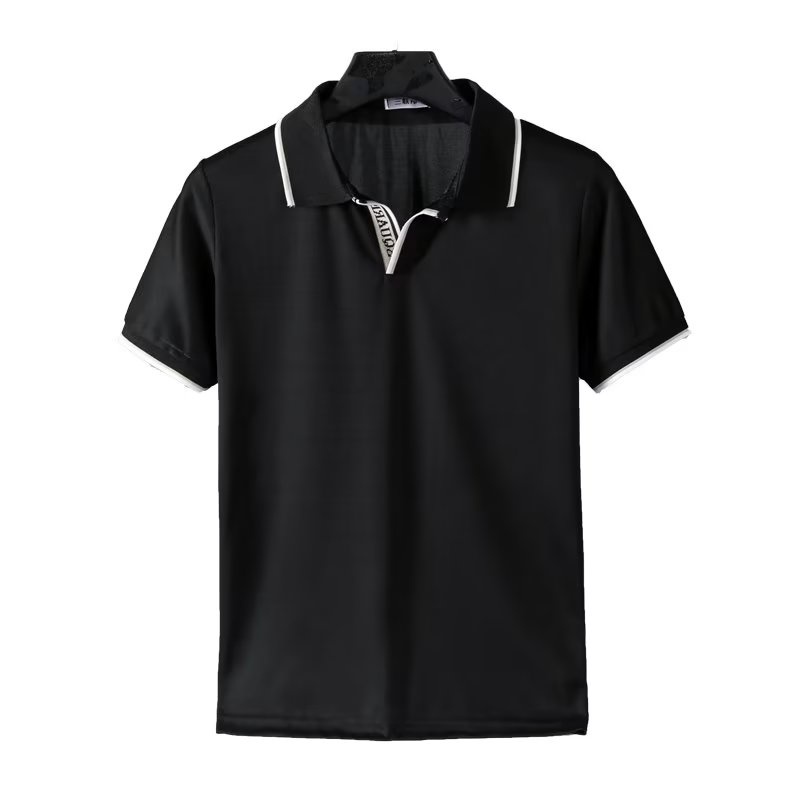 Áo Thun polo Tay Ngắn Dáng Rộng In Chữ Thoải Mái Thời Trang Phong Cách Hàn Quốc Cho Nam Size M-3XL