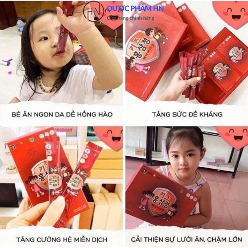 Nước hồng sâm trẻ em baby Sang A, Giúp trẻ ăn ngon, Xuất sứ Hàn Quốc, hộp 30 gói duocphamhn92