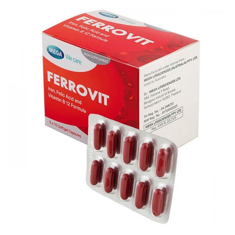 FERROVIT - Viên uống bổ sung sắt và vitamin cho phu nữ có thai và trẻ em thiếu máu
