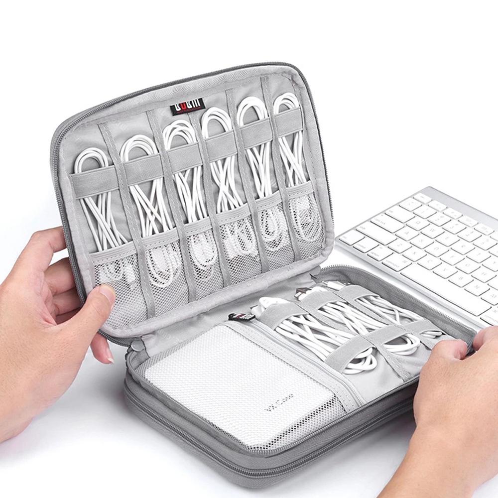 TAYLOR1 Túi Đựng Dây Cáp Sạc / Tai Nghe / Sạc Dự Phòng Chống Bụi Tiện Dụng Mang Theo Du Lịch