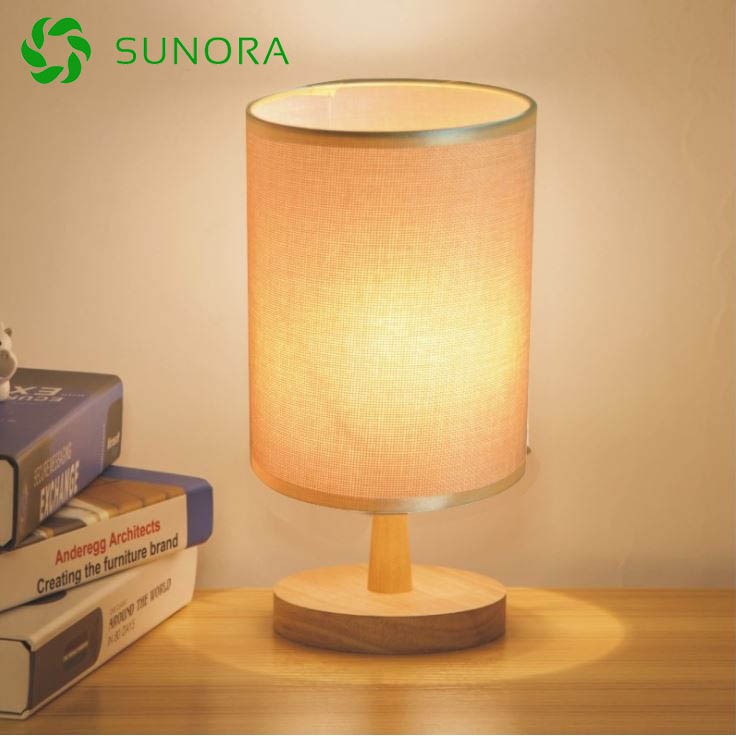 Đèn Ngủ Để Bàn Đẹp Thân Gỗ Cổ Điển-Đèn Trang Trí Phòng Ngủ Tặng Kèm Bóng