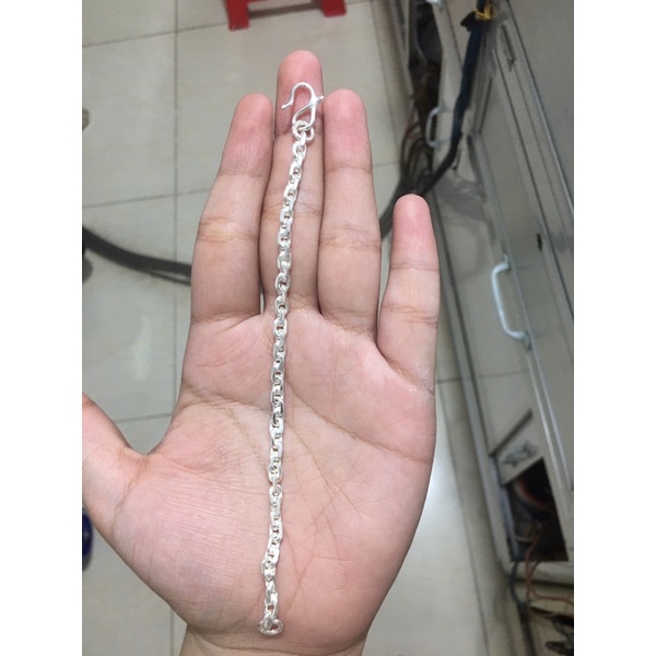 Lắc tay bạc kiểu chữ công  Khoá S dài 17cm  Giá 370k Sđt/Zalo 0858871899