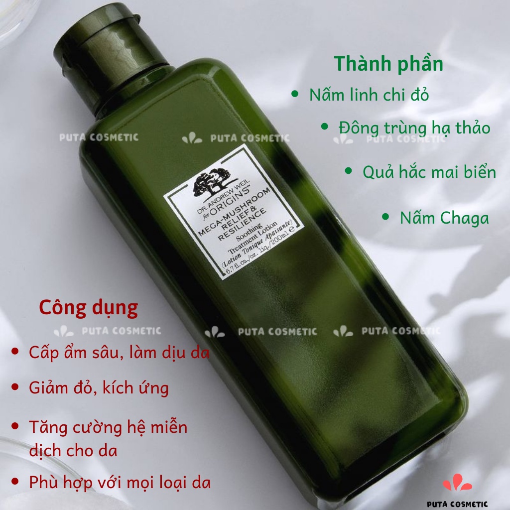Toner nấm Mega-Mushroom Relief & Resilience Soothing Treatment Lotion