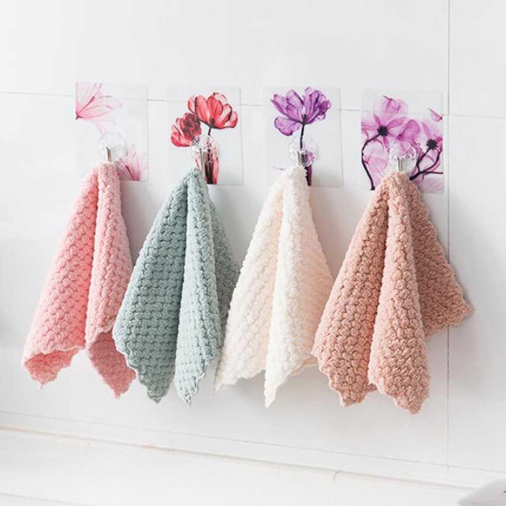 1 / 3 Khăn Lau Kính Cửa Sổ Thấm Hút Tốt Tiện Dụng Cho Nhà Bếp