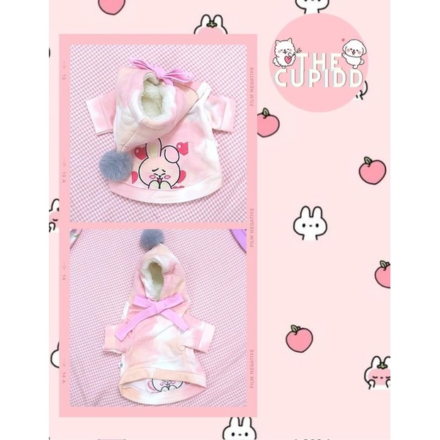 Áo Hoodie Thêu Gấu Có Nón Cho Thú Cưng CARAETS