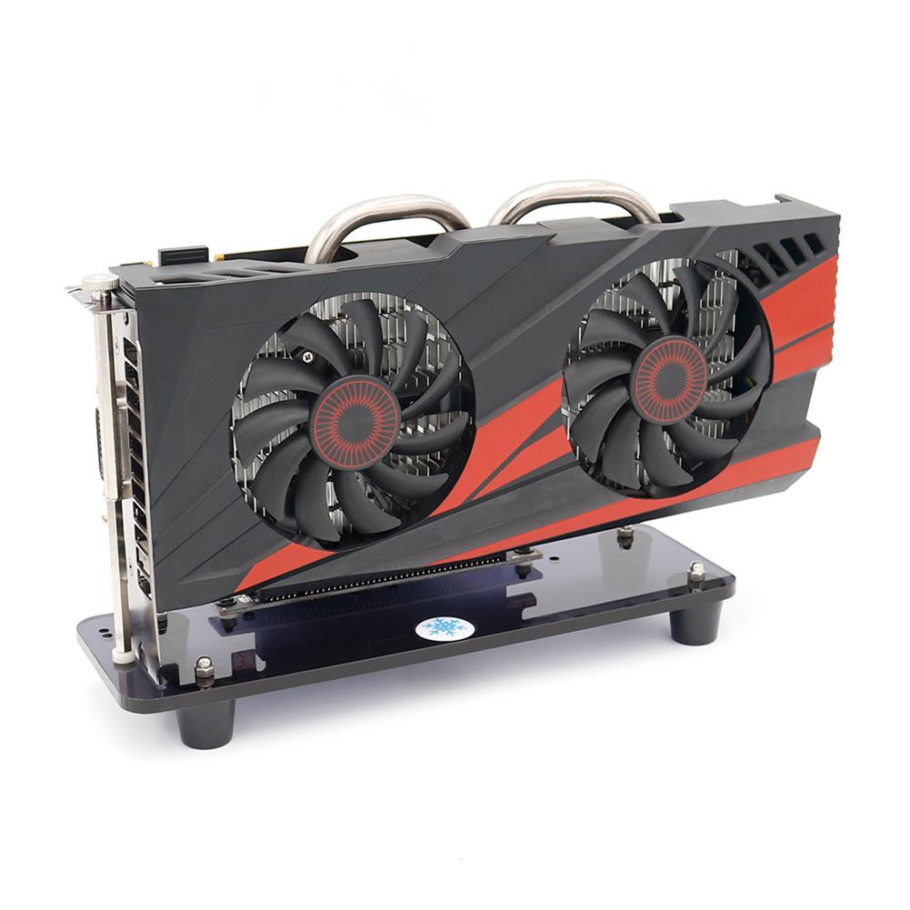 🌟Chất lượng cao nhất🍁PCI-E3.0 16X Riser Card Cooler Stand Vertical Graphics Card Holder Braet