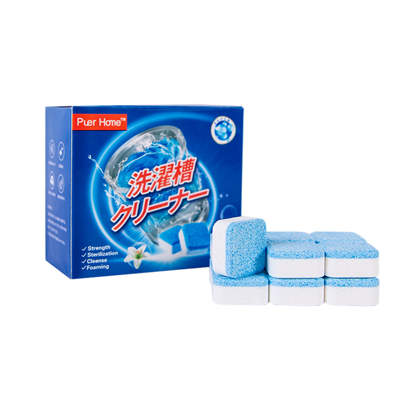 Set 12 viên sủi Ossayi vệ sinh máy giặt thiết kế tiện lợi