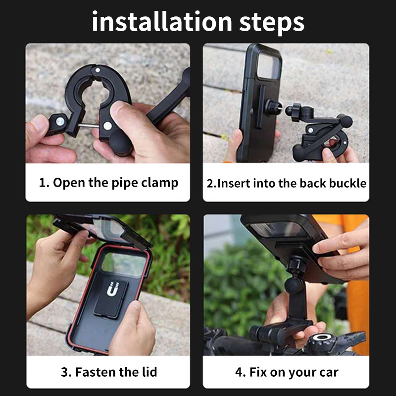 Waterproof mobile phone holder can touch the phone screen Handy Waterproof Phone Bag For Motorcycle
