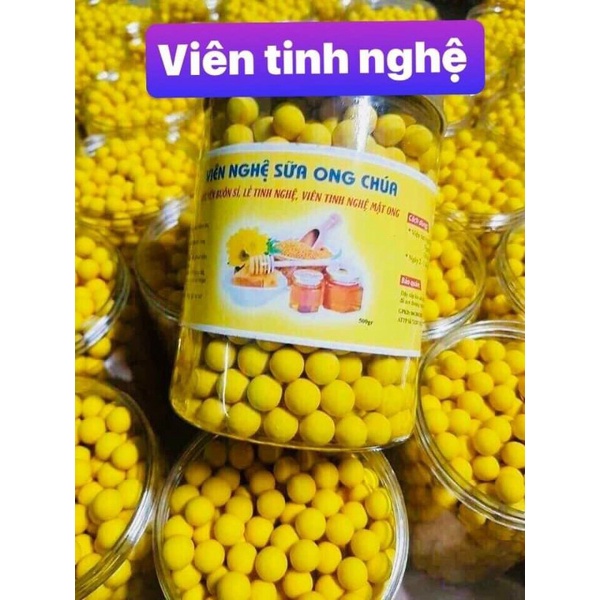 Tinh bột nghệ vàng nguyên chất 500g, tinh bột nghệ Vàng Đỏ viên