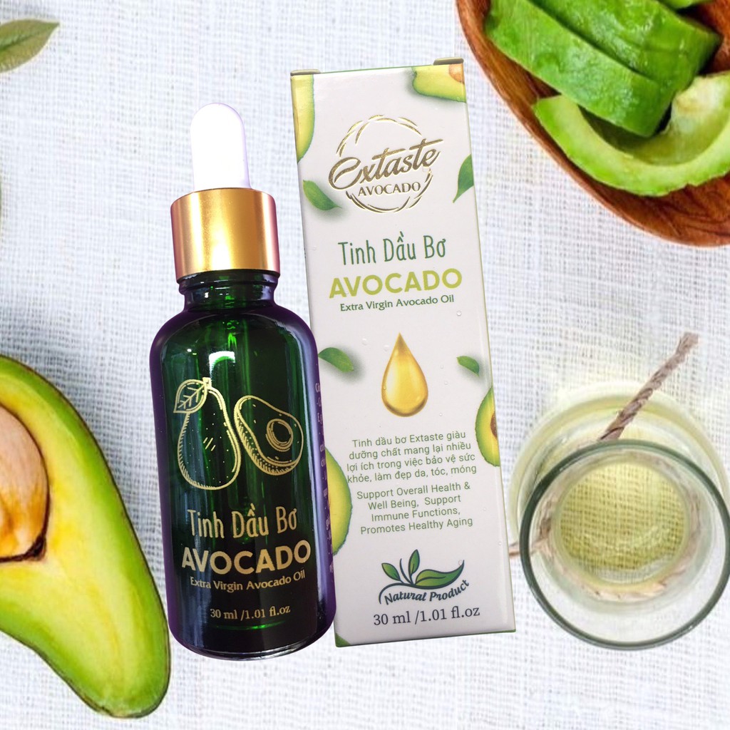 Tinh Dầu Bơ Avocado Nguyên Chất Extra Virgin Avocado Oil 20ml