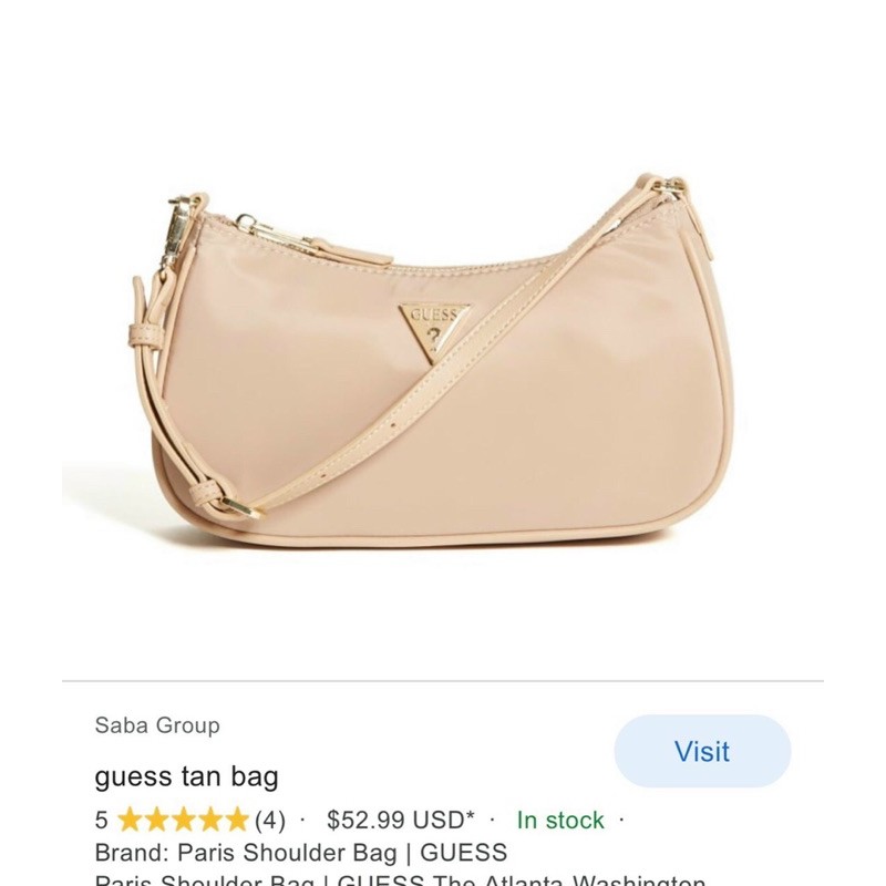 Túi Guez kẹp nách p.@.r.i.s kem hồng