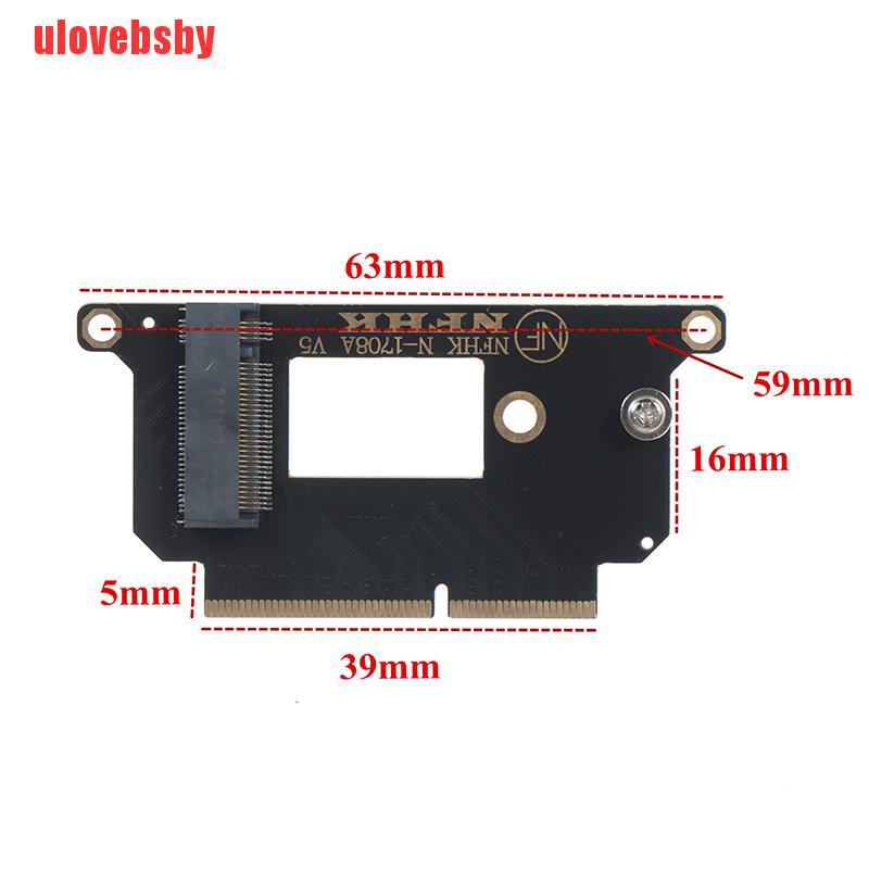 [ulovebsby]NVMe M.2 NGFF SSD for 2016-2017 13" MacBook Pro A1708 Adapter card