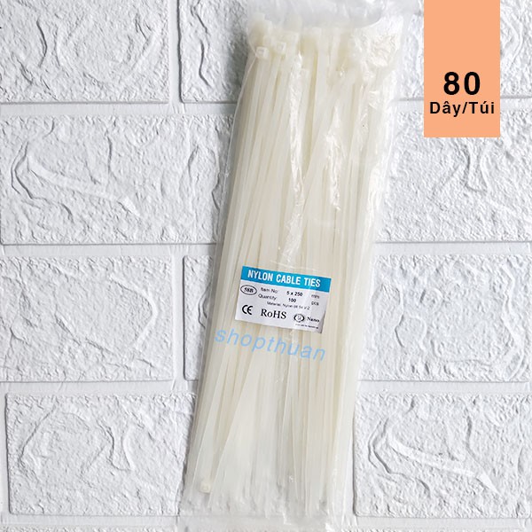 Dây Rút Cáp Nhựa Đa Năng Loại 25 Cm