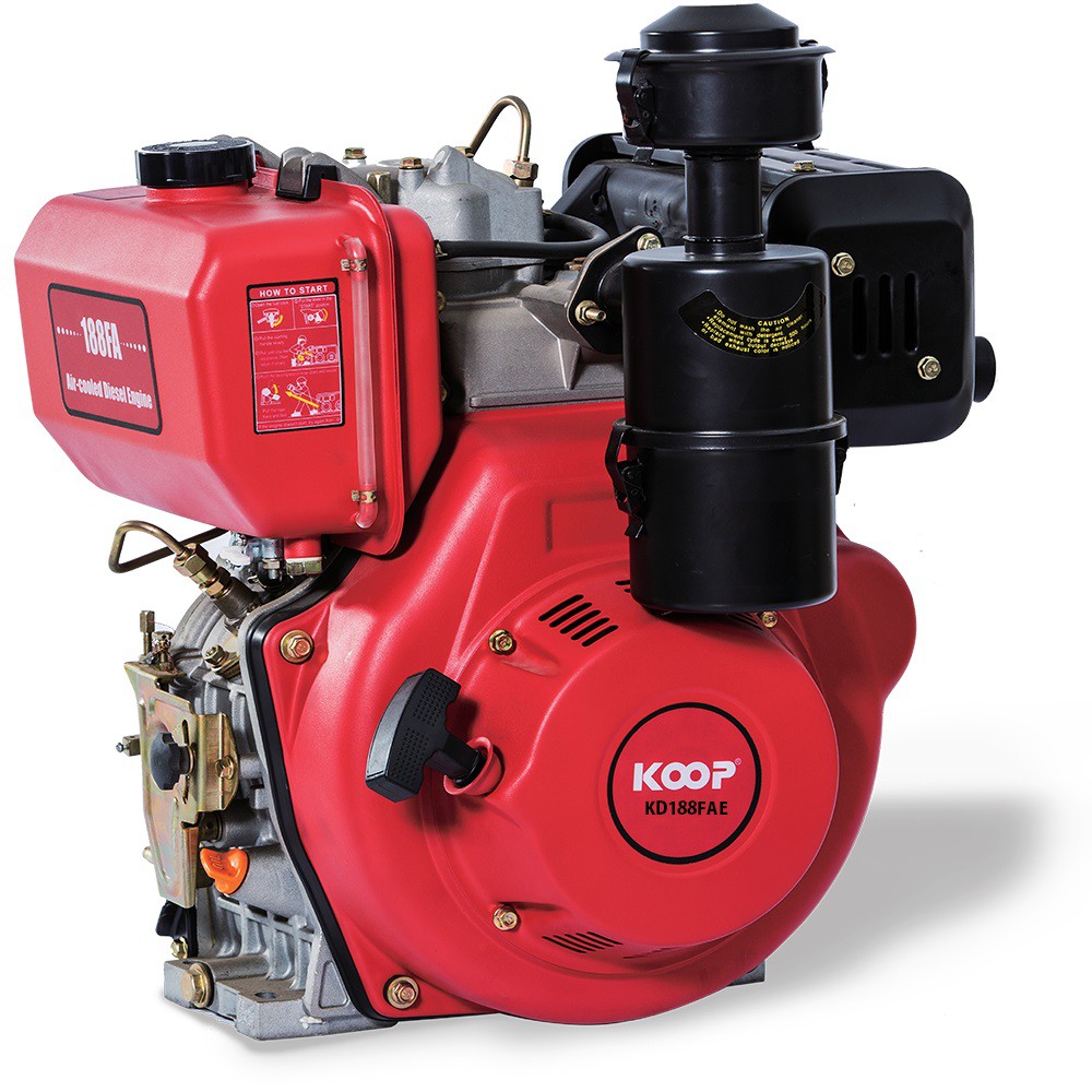 Máy Nổ – Động Cơ Dầu 9HP Koop KD188FAE Có Đề