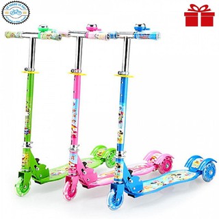 Xe trượt scooter 3 bánh phát sáng, có chuông cho bé chọn màu ib shop