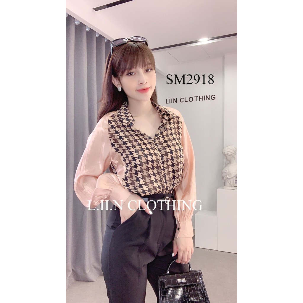 [Mã WABRM50 giảm 15% đơn 99k] Áo sơ mi nữ công sở Linbi dài tay, chất lụa cao cấp, sang trọng liin clothing SM2918 | BigBuy360 - bigbuy360.vn