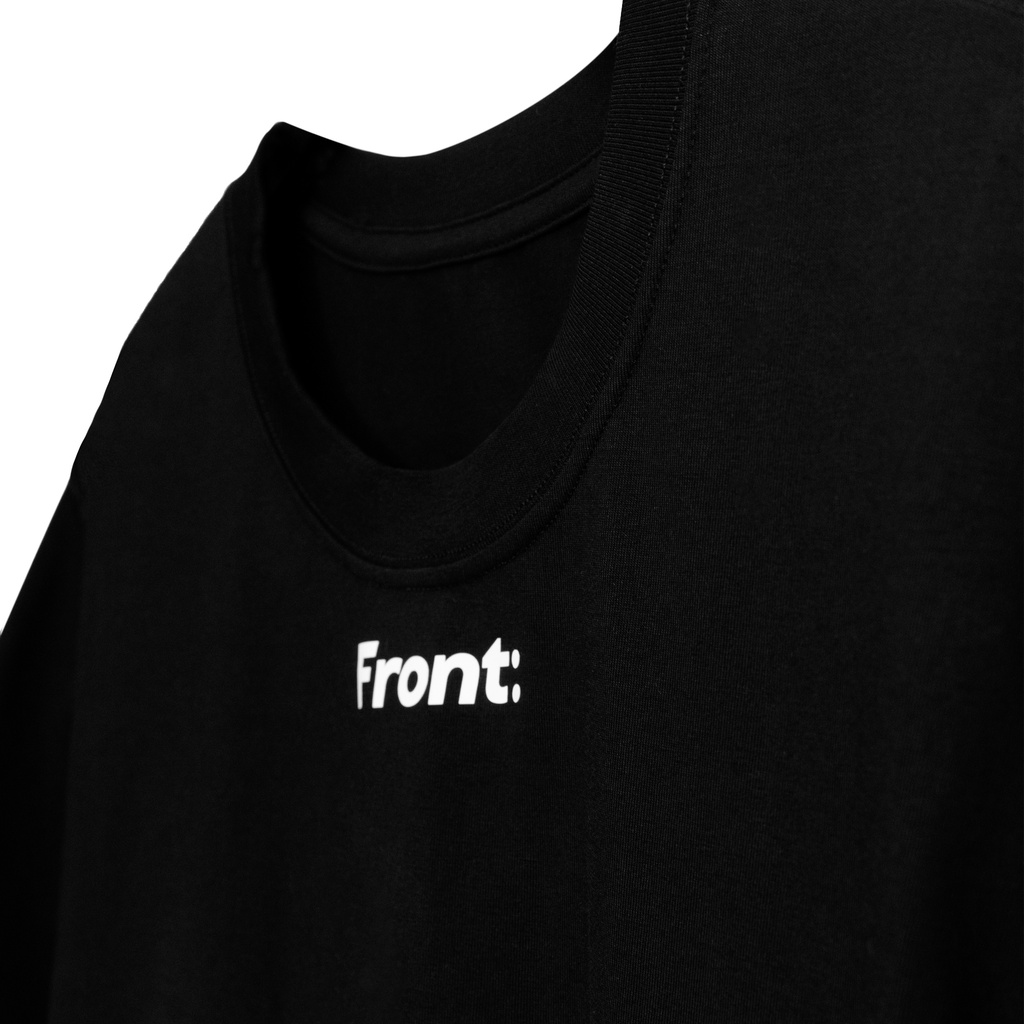 FRONT The Pawn Wordmark Tee D921 - BLACK ♟ Áo thun FRONT tay ngắn màu đen
