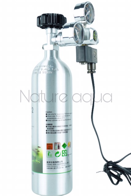 Ista Co2 Aluminum Cylinder 1L - Bình co2 nhôm Ista 1 Lít van ngang