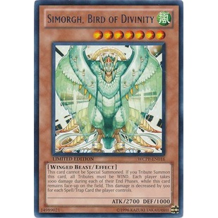 Thẻ bài Yugioh - TCG - Simorgh, Bird of Divinity Simurgh (rare) / WCPP-EN016 '