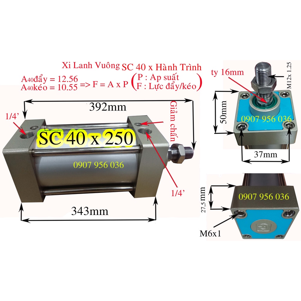Xi lanh khí nén SC 40