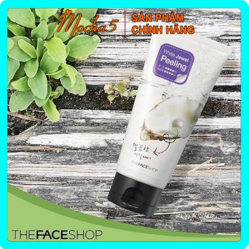 Tẩy tế bào da chết ngọc trai TFS White Jewel Peeling The Face Shop làm sạch da dễ dàng 120ml | BigBuy360 - bigbuy360.vn