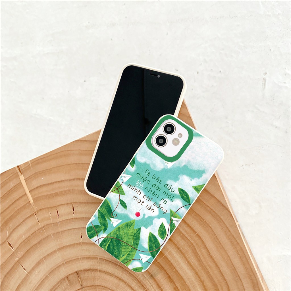 "Ta bắt đầu cuộc đời mới khi nhận ra mình chỉ sống một lần" Ốp Iphone 13 12 11 Pro Max X Xs Max Xr 6 Se 2020 7 8 Plus