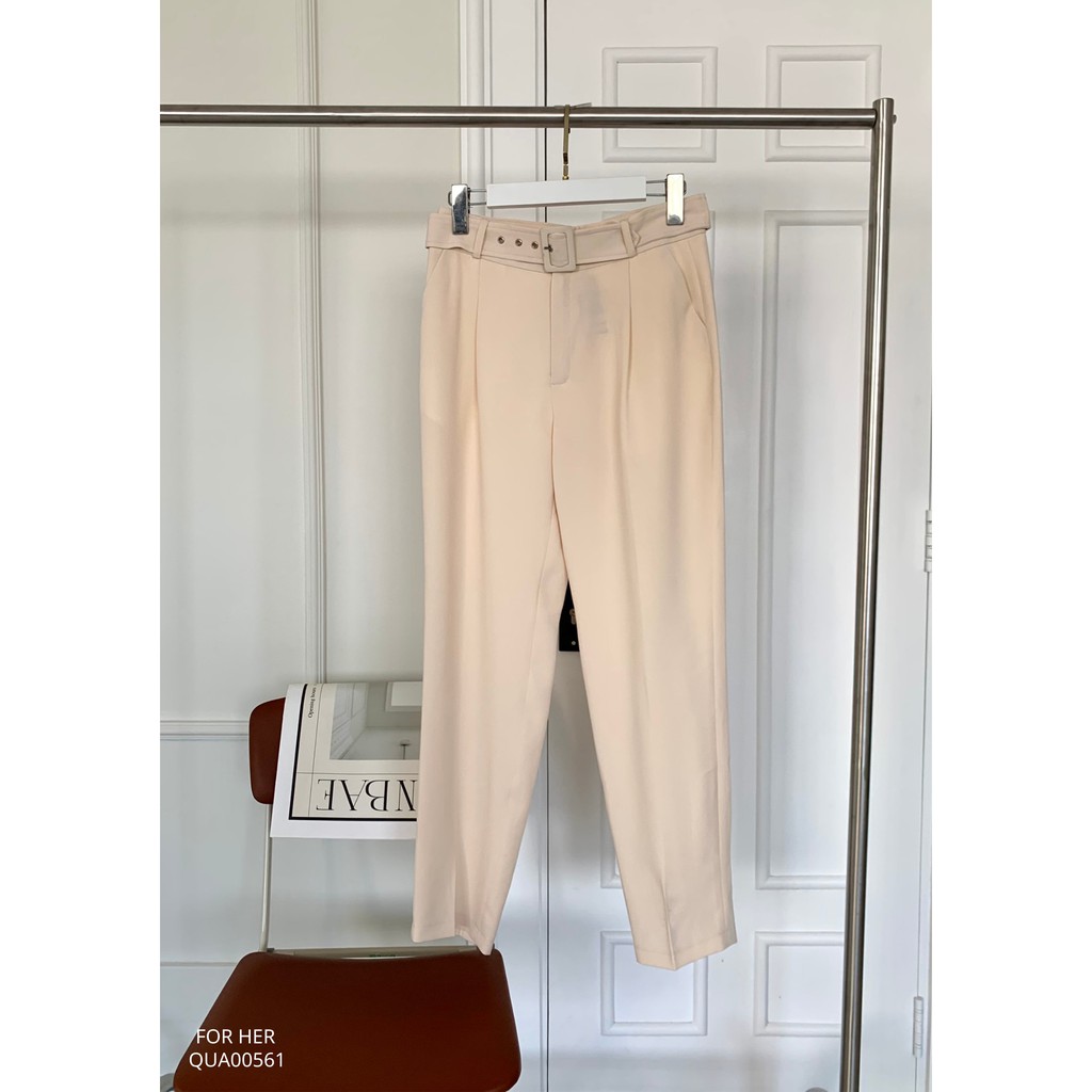 Quần baggy phối đai eo QUA0056