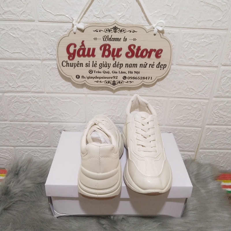 Giày Thể Thao Sneaker Nữ GC Trơn Chất Đẹp