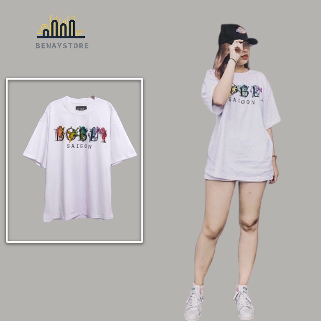 Áo thun bobui sài gòn trắng đen - Áo thun unisex form rộng tay lỡ | BeWay | BigBuy360 - bigbuy360.vn