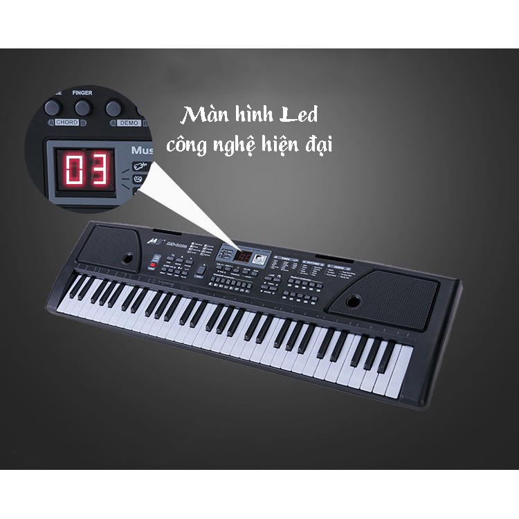 Đàn Piano Điện Tử 61 Phím, Đàn Piano, Đàn Điện Dành Cho Người Mới Học Đàn Kèm Phụ Kiện