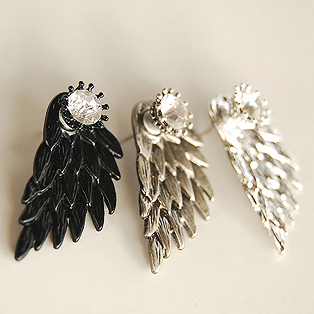 Hoa tai kiểu cánh thiên thần đính đá sang trọng thời trang