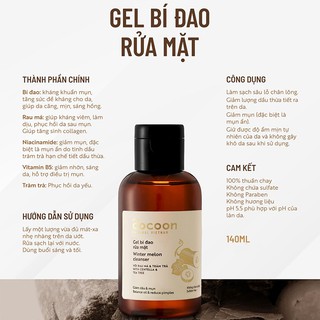 Gel Bí Đao Rửa Mặt Cocoon (140ml)