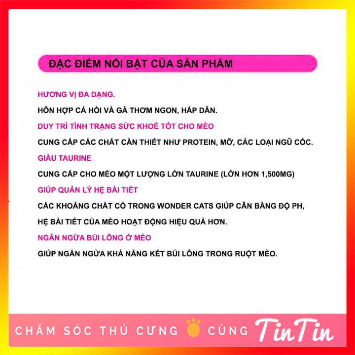 Thức Ăn Cho Mèo Hạt Wonder Cats #Tintin Pet Store