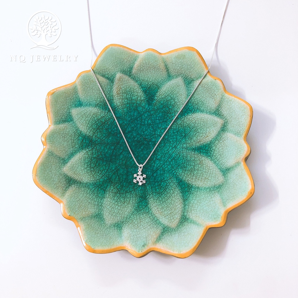 Dây chuyền bạc mặt bông tuyết - NQ Jewelry
