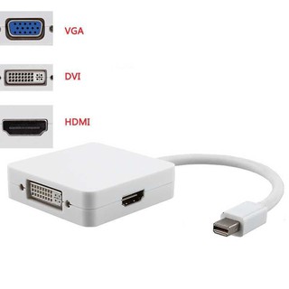 Bộ Chuyển Đổi 3 Trong 1 Mini Display Port Sang Hdmi Vga Dvi - Md114