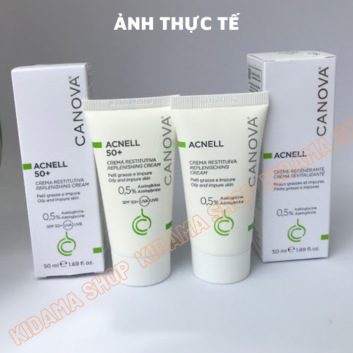 Kem ngừa mụn giảm mụn CANOVA Acnell 50mL hỗ trợ giảm viêm, giảm tiết bã nhờn làm dịu, tái tạo da | BigBuy360 - bigbuy360.vn
