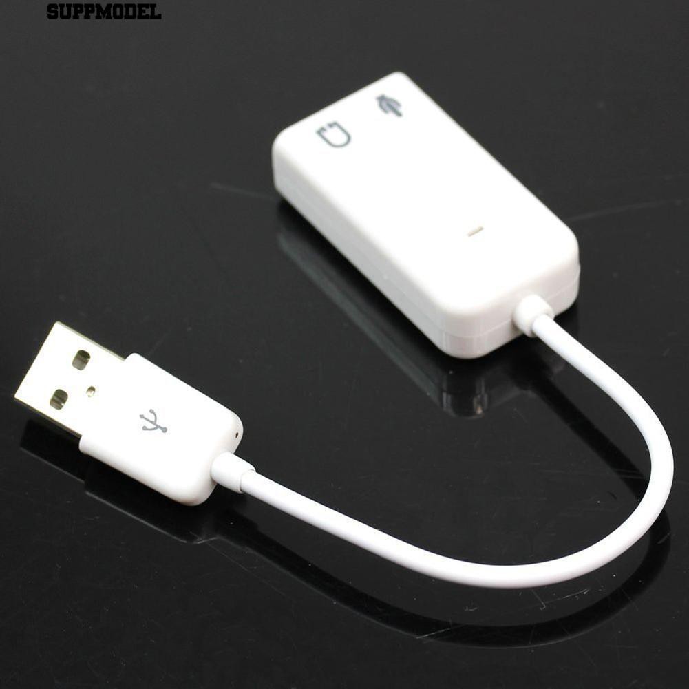 Bộ chuyển đổi thẻ âm thanh USB ngoài kênh ảo 7.1 cho PC Laptop USB 2.0