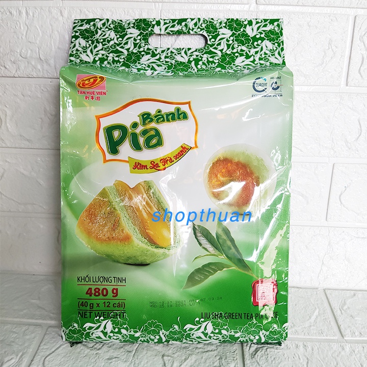 Bánh pía mini Tân Huê Viên 480gr túi 12 cái - Bánh pía kim sa - bánh chay - bánh pía