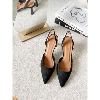 Giày bít mũi nhọn dây hậu(ẢNH THẬT SHOP CHỤP)